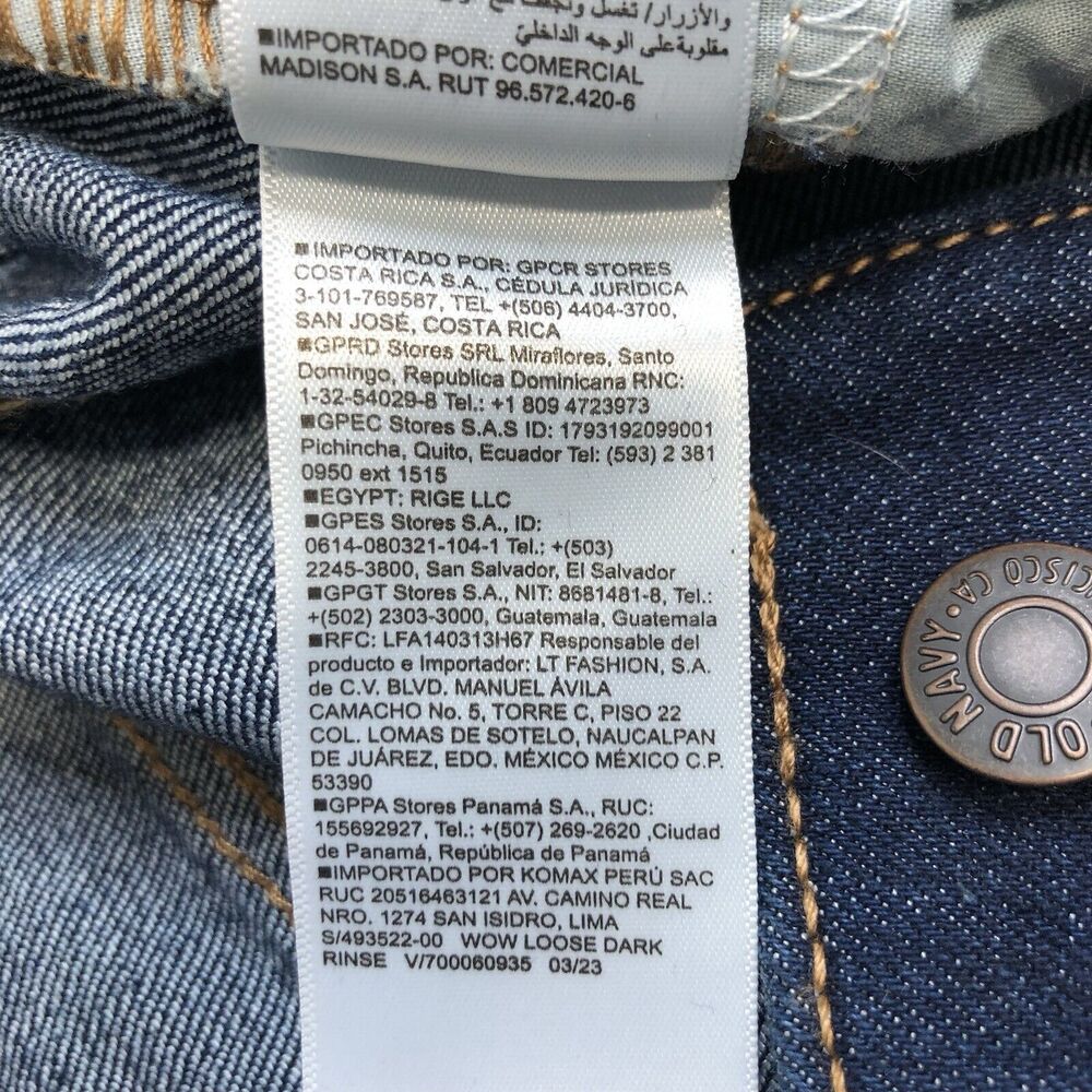 Old Navy Womens Jeans Blue Denim High Rise WOW Straight Leg Stretch Size 6 Tall - Picture 9 of 9